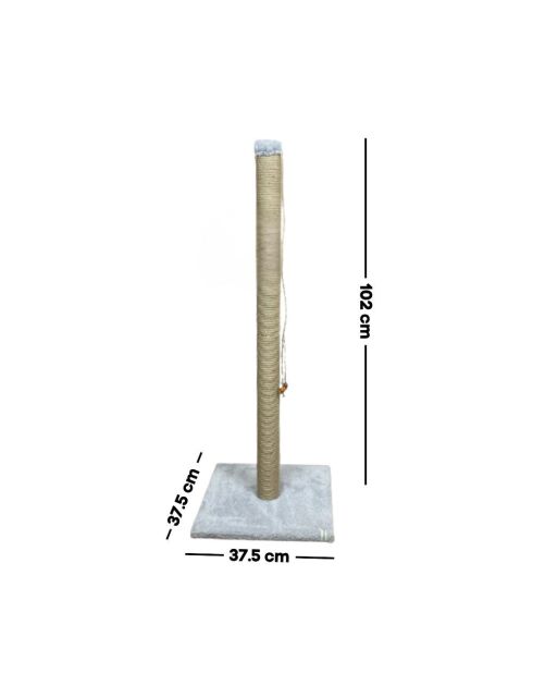 Aero kattenkrabber grijs - 37,5x37,5x102 cm
