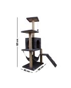 Midas kattenhuis antraciet - 50x30x125 cm