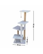 Árbol para gato Alessi gris - 45x45x117 cm