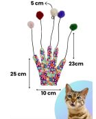 Giocattolo per gatti multicolore Miyav 1015 - 45x10 cm