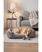 Kare L grijs huisdierenbed - 70x55x16 cm