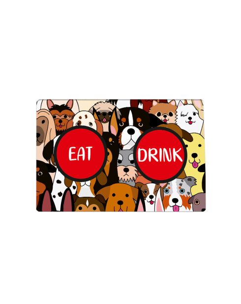 Dog's Bowl veelkleurige kattenbakmat - 40x60 cm