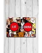 Dog's Bowl veelkleurige kattenbakmat - 40x60 cm
