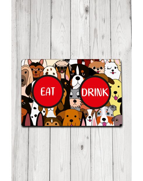 Dog's Bowl veelkleurige kattenbakmat - 40x60 cm