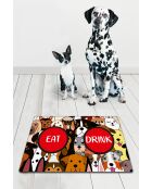 Dog's Bowl veelkleurige kattenbakmat - 40x60 cm