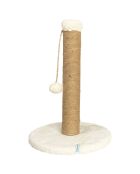 Rascador Coris con forma de gato blanco, 30 x 52 cm