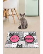 Alfombrilla de arena gris para gatos, 40 x 60 cm