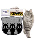 Kdkafa0225 kattenbakmat zwart - 40x50 cm