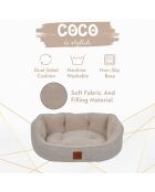 Hundebett Coco L, 66 x 80 x 18 cm, beige