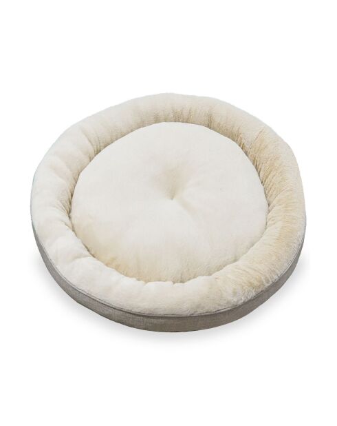 Beige hondenbed Bunny M - 70x70x14 cm
