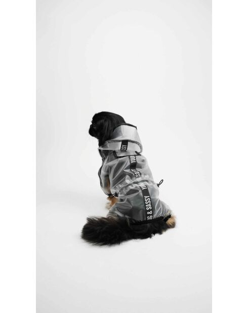 Imperméable pour chien Seffaf S transparent