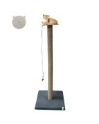 Tiragraffi per gatti Axel antracite - 37,5x37,5x103 cm
