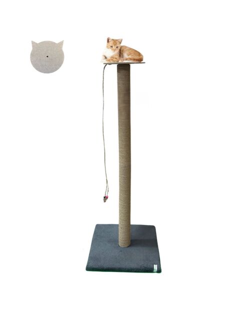 Tiragraffi per gatti Axel antracite - 37,5x37,5x103 cm