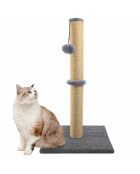 Rascador para gatos Cyra gris - 37,5 x 37,5 x 82 cm