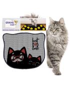 Kdkafa0215 zwarte kattenbakmat - 40x50 cm