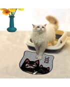 Kdkafa0215 zwarte kattenbakmat - 40x50 cm