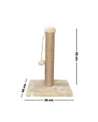 Tiragraffi Luca beige per gatti - 30x30x42 cm
