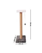 Griffoir pour chat Barco anthracite - 37,5x37,5x84 cm