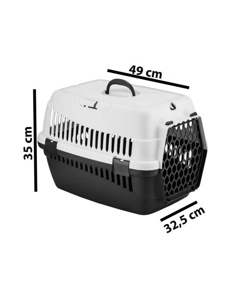 Transportbox voor dieren 5096-R-1 grijs - 49x35x32,5 cm