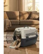 Tiertransportbox 5096-R-1 grau - 49x35x32,5 cm