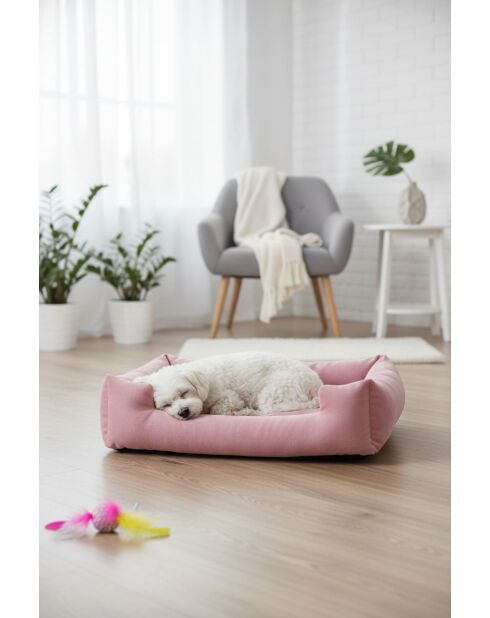 Lit pour animaux Kare XL rose - 80x60x17 cm