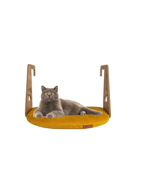 Termosifone letto per animali giallo - 52x35 cm