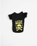 T-shirt nera per cani Little Rebel 3