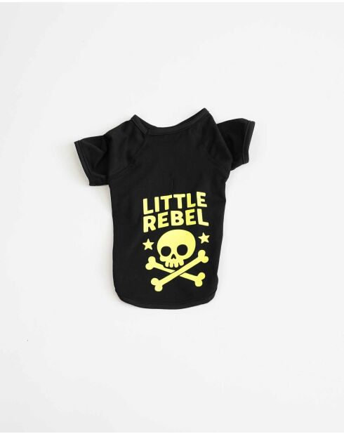 Little Rebel 3 zwart T-shirt voor honden
