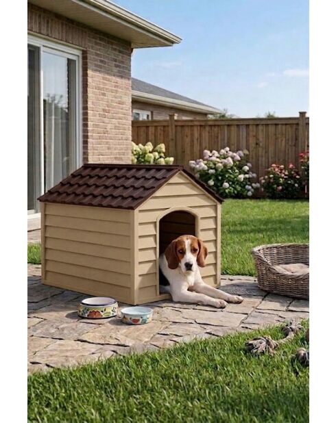 Dierenhuis 5100-4 champagne - 76x64x62 cm