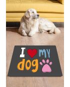 Alfombrilla de arena gris I Low My Dog, 40 x 60 cm