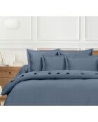 Parure housse de couette en en coton bleue - 200x200 cm
