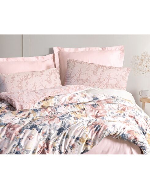 Set copripiumino in cotone stampato multicolore con 2 federe