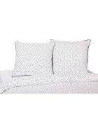 biancheria da letto in cotone con stampa a pois bianco/grigio