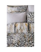 Parure de lit avec 2 taies d'oreiller en coton imprimé Argento noire