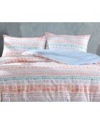 Set letto Elisa in cotone stampato multicolor con federa - 140x200 cm