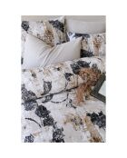 Set letto Andora in cotone stampato nero con federa - 140x200 cm