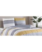 Parure housse de couette avec 2 taies d'oreiller en coton imprimé multicolore