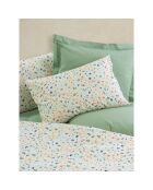 Parure housse de couette avec 2 taies d'oreiller en coton imprimé multicolore