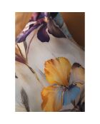 Parure housse de couette avec 2 taies d'oreiller en coton imprimé violette