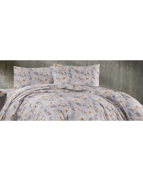 Set copripiumino in cotone stampato multicolore con 2 federe