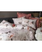 Juego de funda nórdica de satén de algodón con estampado multicolor y 2 fundas de almohada, 240 x 220 cm