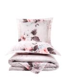 Juego de funda nórdica de satén de algodón con estampado multicolor y 2 fundas de almohada, 240 x 220 cm