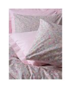 Parure housse de couette avec 2 taies d'oreiller en coton imprimé rose