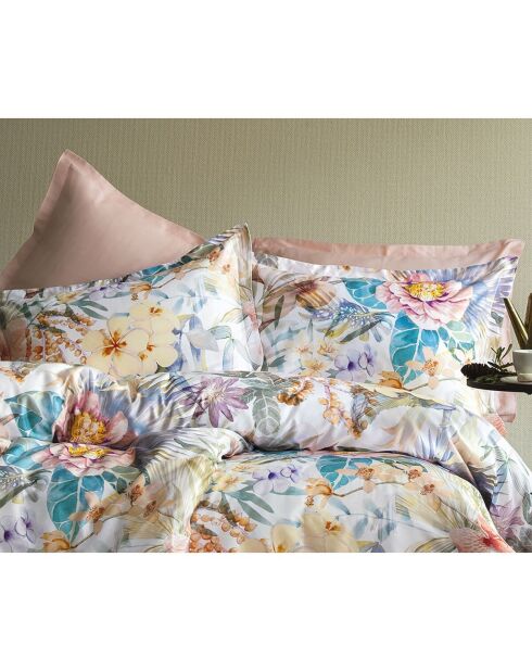 Set copripiumino in cotone stampato multicolore con 2 federe