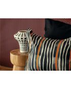 Parure housse de couette avec 2 taies d'oreiller satin de en coton imprimé multicolore - 240x220 cm