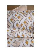 Juego de funda nórdica de satén de algodón con estampado multicolor y 2 fundas de almohada, 240 x 220 cm