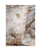 Parure housse de couette avec 2 taies d'oreiller en coton imprimé beige