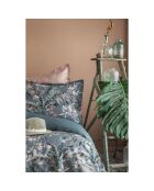 Juego de funda nórdica de algodón estampado verde celadón con 2 fundas de almohada, 240 x 220 cm