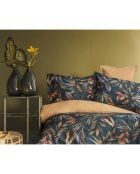 Parure housse de couette avec 2 taies d'oreiller satin de en coton imprimé multicolore - 240x220 cm