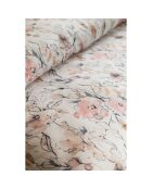 Parure housse de couette avec 2 taies d'oreiller satin de en coton imprimé multicolore - 240x220 cm
